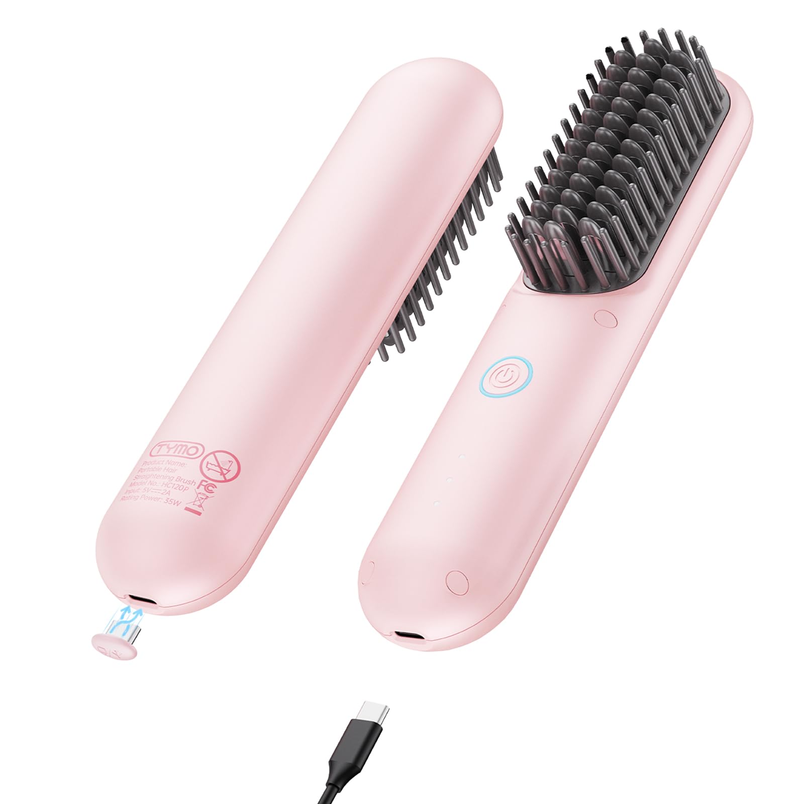 Foto 1 | Cepillo Inalámbrico Tymo Porta Eco Pink - Venta Internacional