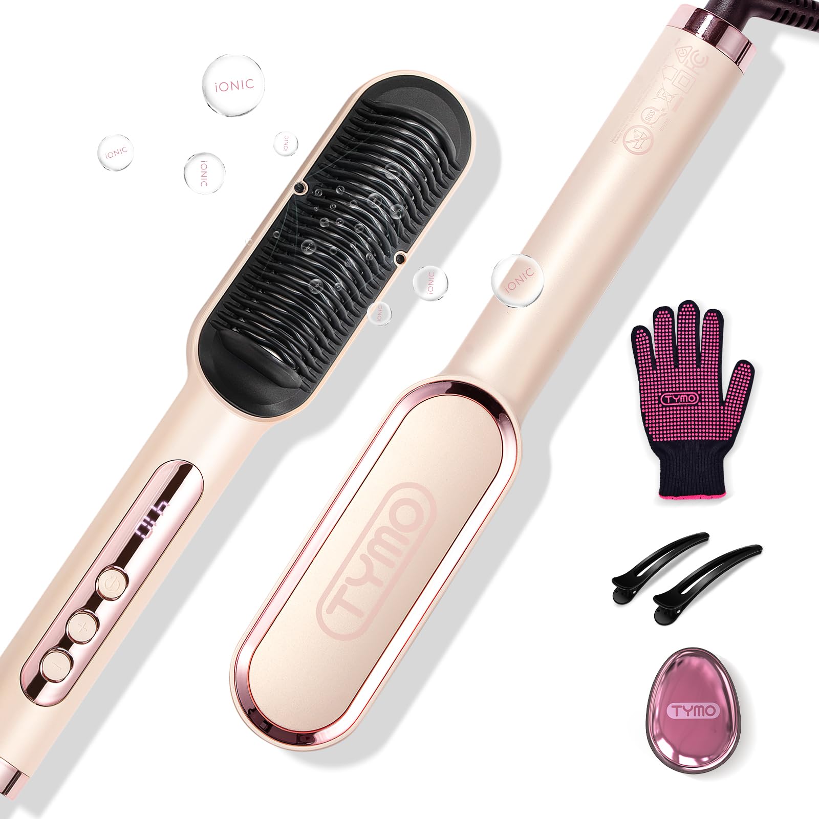 Foto 2 pulgar | Cepillo Tymo Ring Plus Ionic Titanium Gold - Venta Internacional