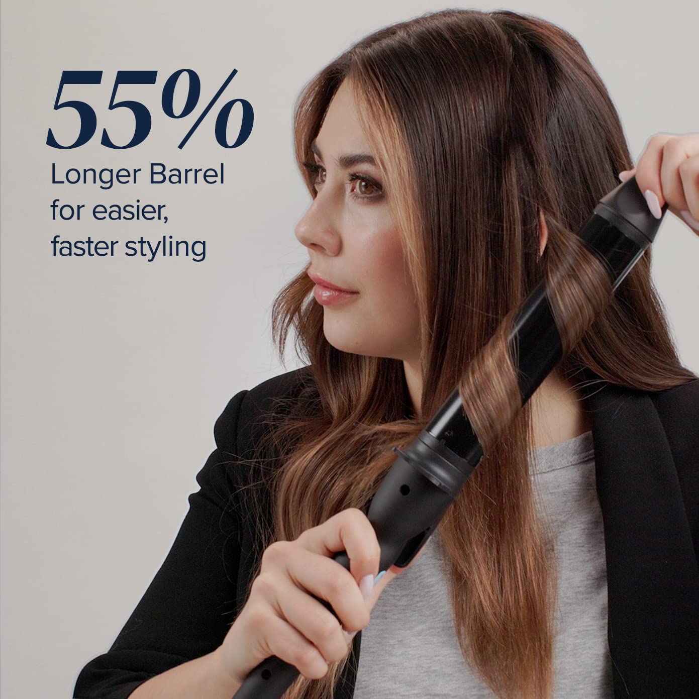 Foto 4 | Styler Bio Ionic De Cerámica De Barril Largo De 2,54 Cm Con Cable De 9 Pies - Venta Internacional.