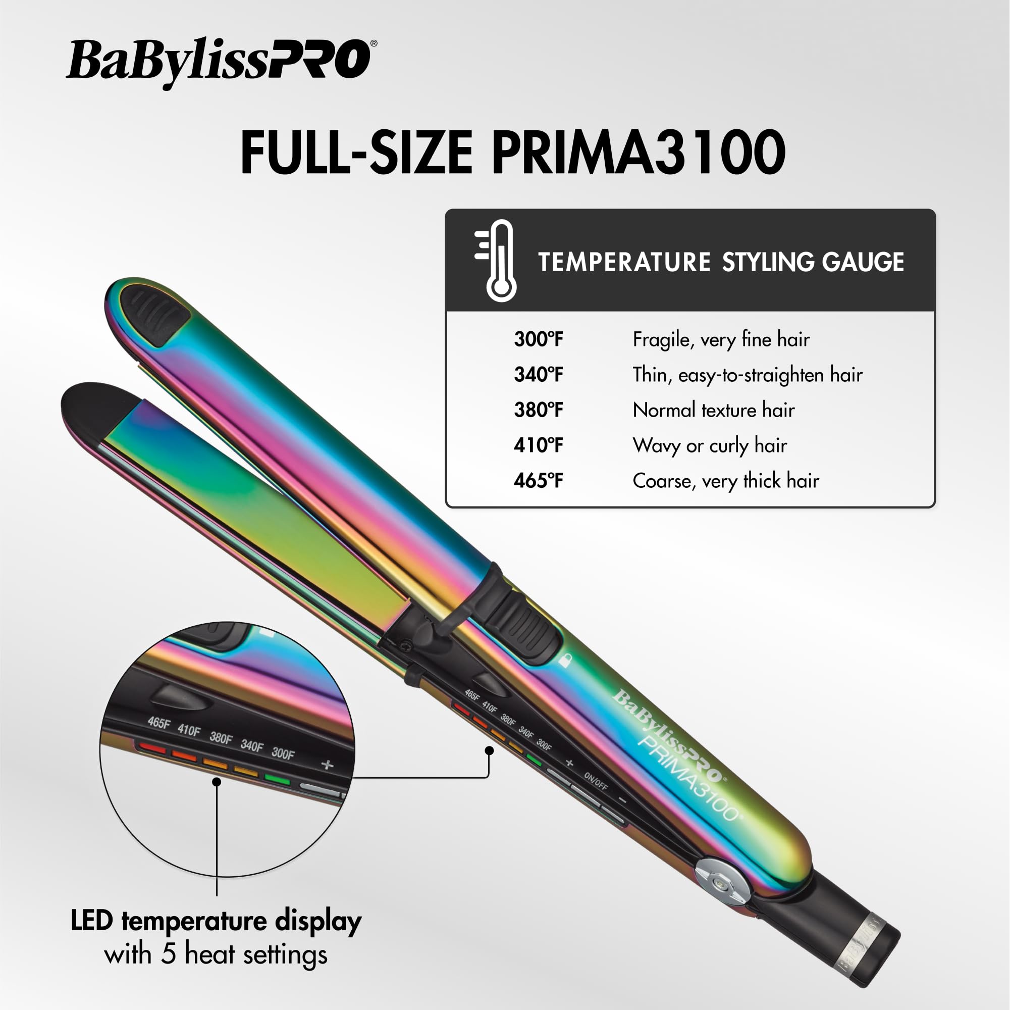 Foto 3 pulgar | Planchas De Peinado Babylisspro Nano Titanium Iridiscente Prima - Venta Internacional.