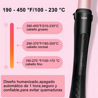 Foto 5 | Rizadora De Cabello Profesonal Ceramica Lab.g Rosa