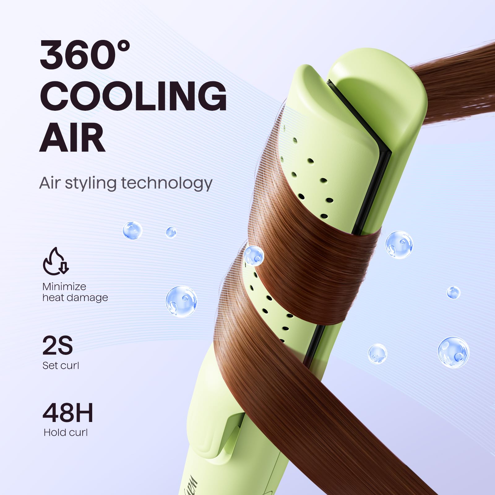 Foto 3 | Curling Iron Wavytalk Airflow Styler Cool Curl 2 En 1 1 1 Pulgada - Venta Internacional.
