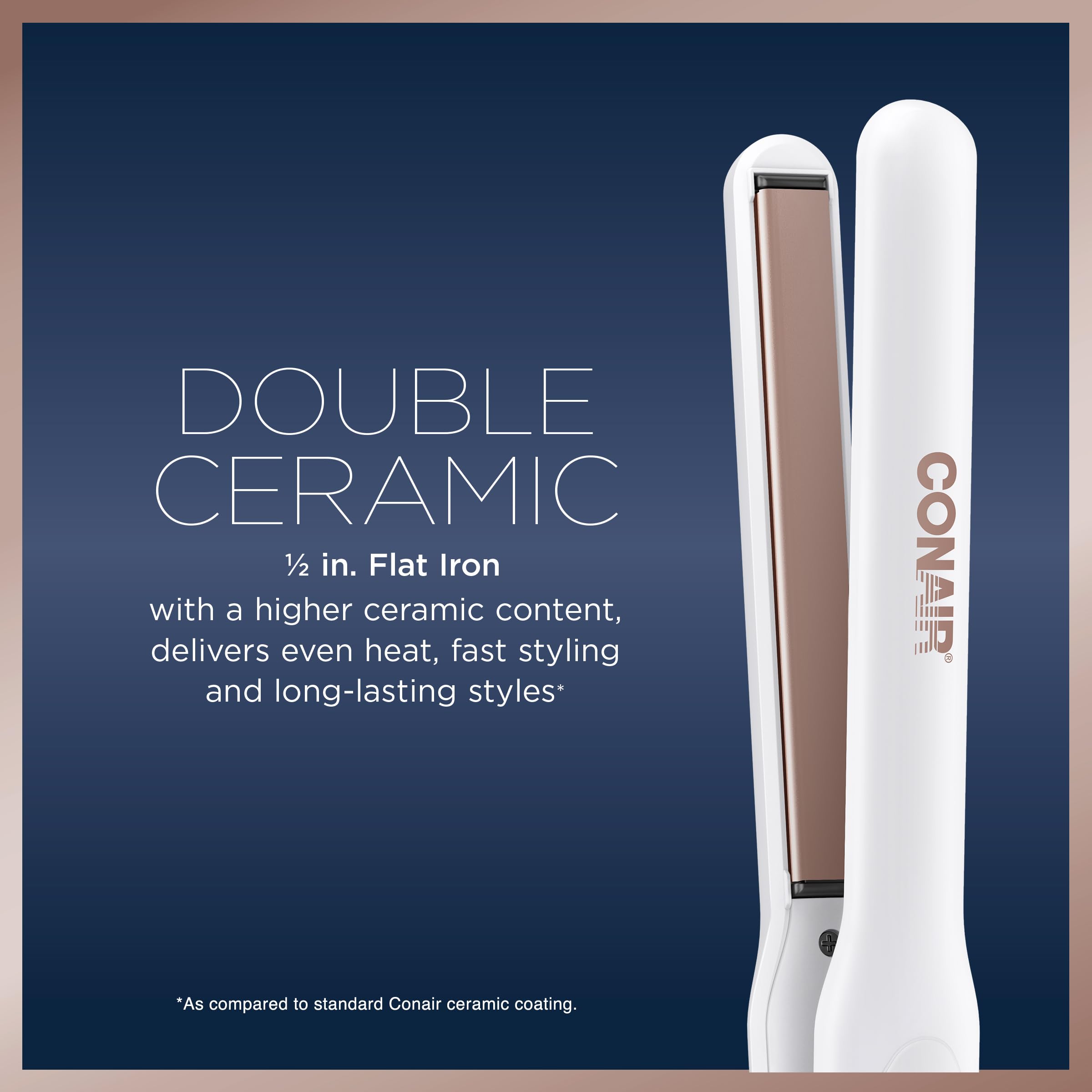 Foto 2 | Plancha Doble De Cerámica Conair Flat Iron De 1,3 Cm De Ancho - Venta Internacional.