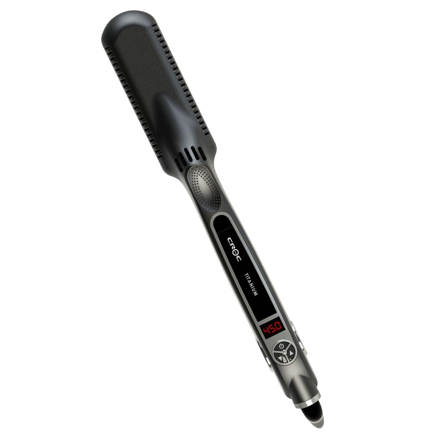 Foto 2 pulgar | Plancha De Pelo Croc Classic Silver Titanium 1.5 Cm - Venta Internacional.