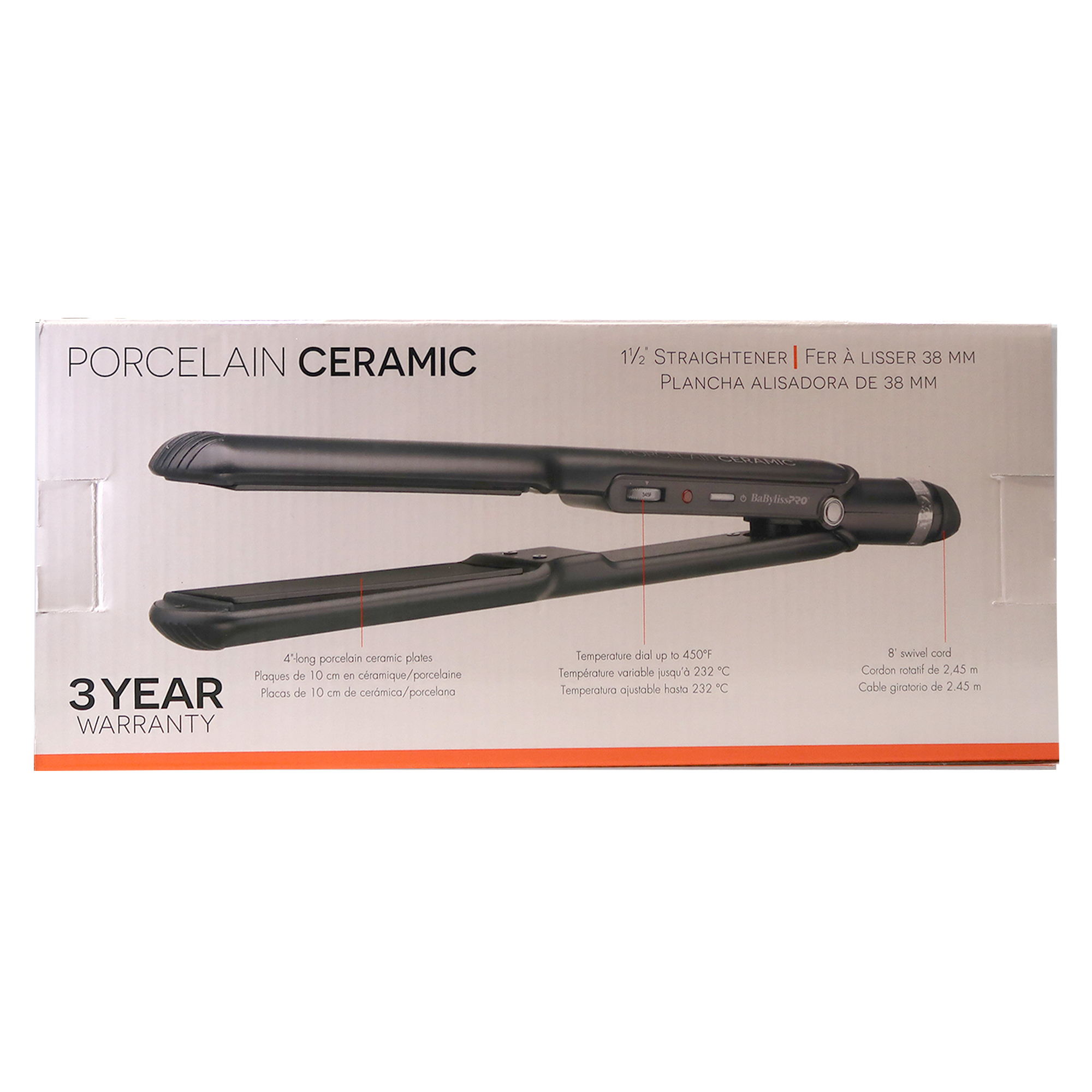 Foto 5 pulgar | Plancha Alisadora De Cabello Babyliss Pro Porcelain 1.5 Pulgadas Bp9559uc - Venta Internacional.
