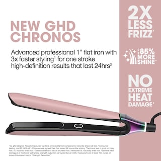 Foto 2 | Plancha Alisadora De Pelo Ghd Chronos Styler De 1 Pulgada, Rosa - Venta Internacional.