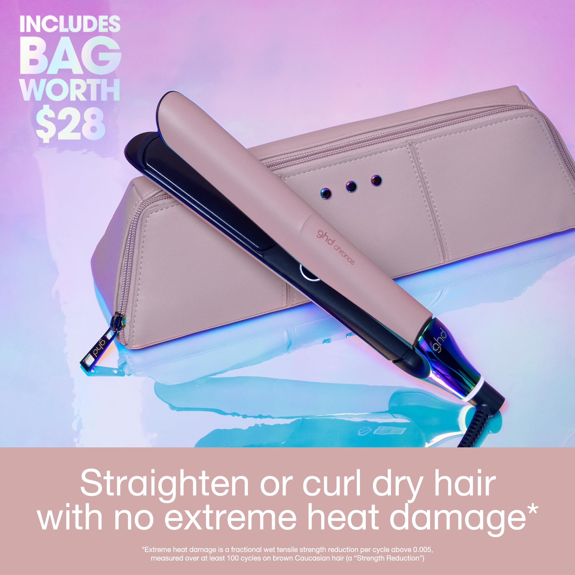 Foto 4 pulgar | Plancha Alisadora De Pelo Ghd Chronos Styler De 1 Pulgada, Rosa - Venta Internacional.