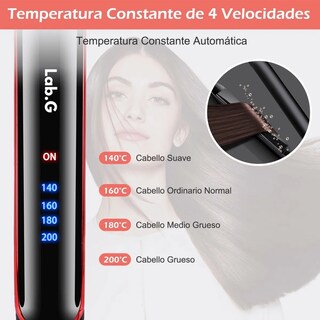 Foto 4 | Plancha Para Cabello De Cerámica Lab.g Negro