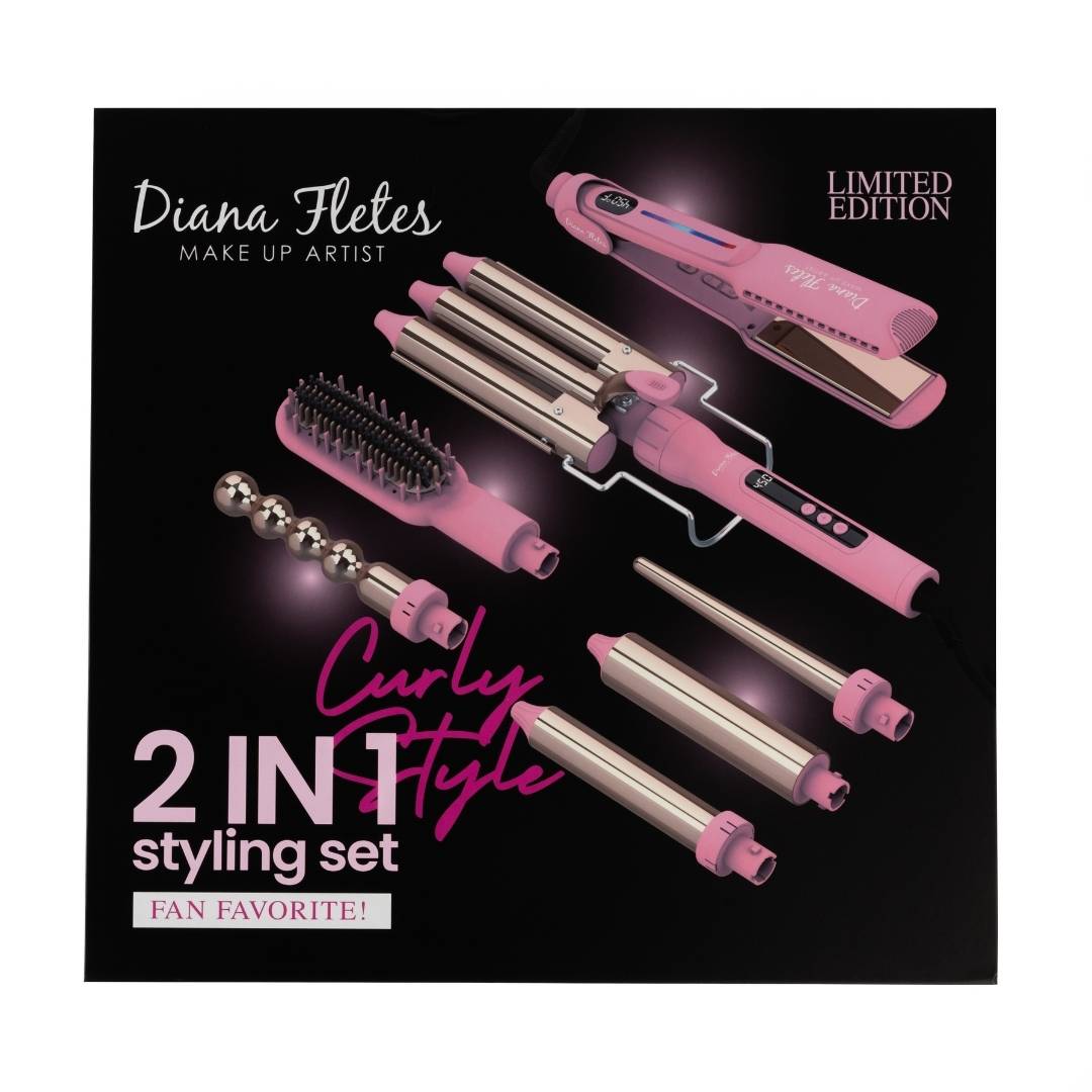 Foto 3 pulgar | Set Plancha Profesional Infrarroja + Ferro 6 En 1 Sm- 518 Set Light Pink Diana Fletes Titanio Galvanizado