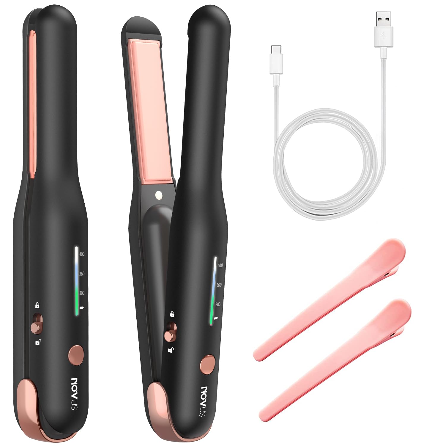 Foto 2 pulgar | Plancha De Pelo Inalámbrica Novus Para Cabello Fino/corto - Venta Internacional.