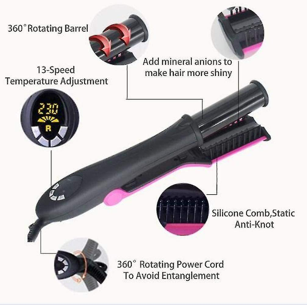 Foto 4 pulgar | Planchas Alisadoras De Pelo 2 En 1  Rizador De Cerámica  22 Mm  Color Negro - Venta Internacional.