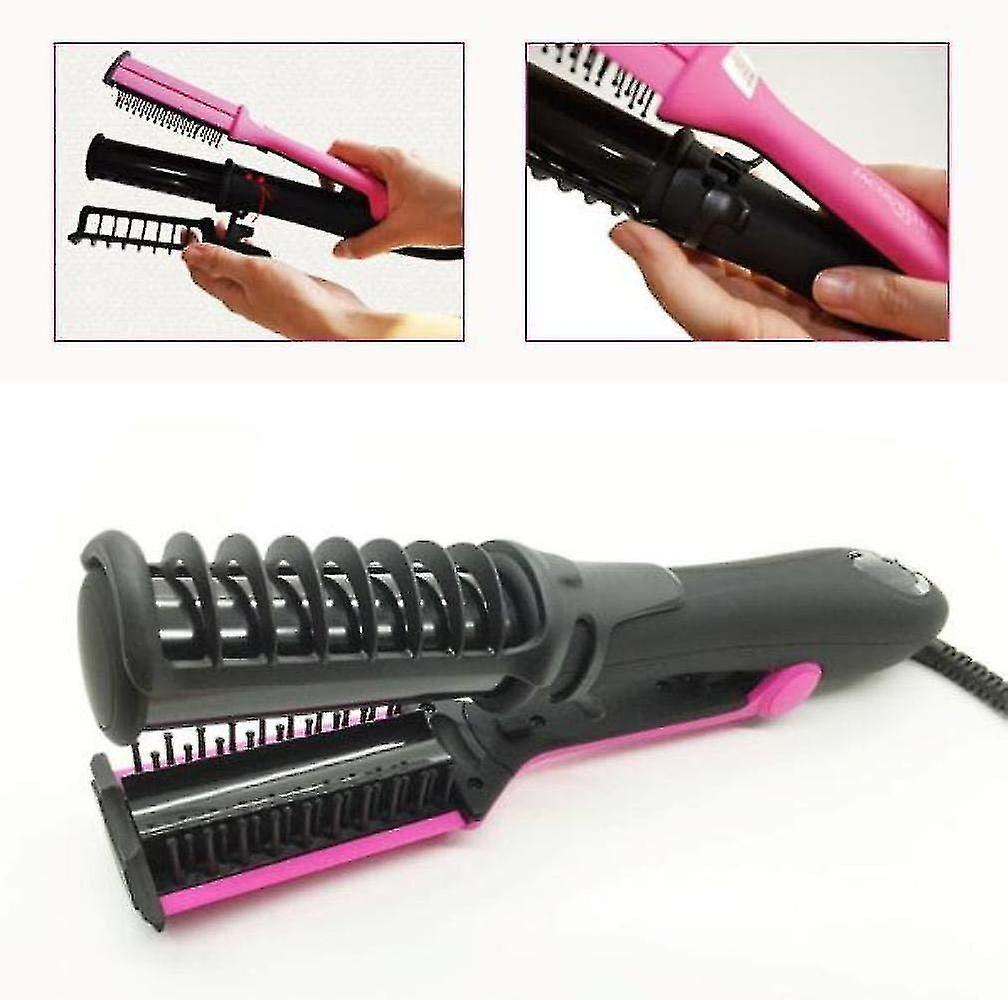 Foto 6 pulgar | Planchas Alisadoras De Pelo 2 En 1  Rizador De Cerámica  22 Mm  Color Negro - Venta Internacional.