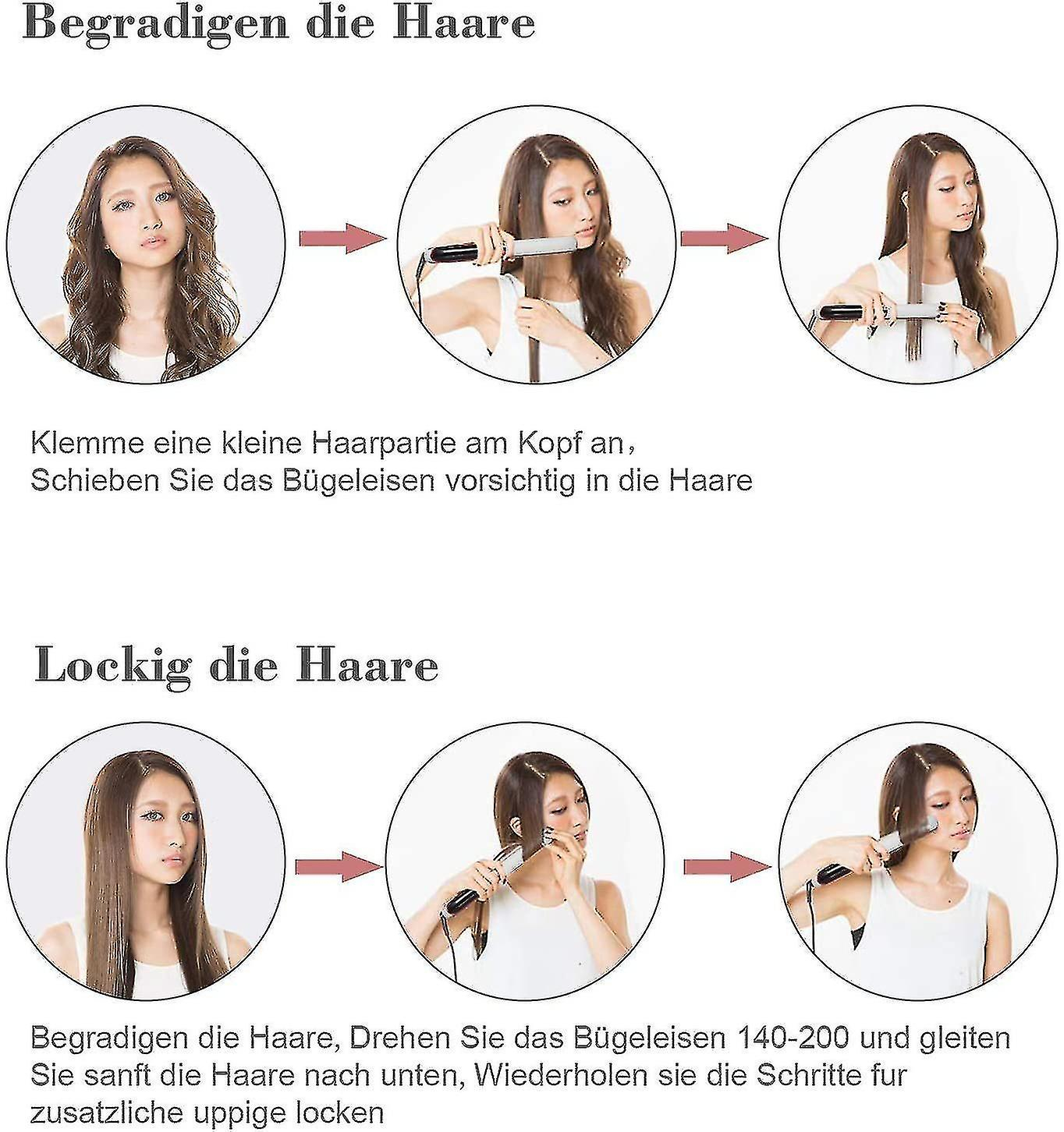 Foto 4 | Planchas De Pelo Huoguo Professional 2 En 1 Curling Black - Venta Internacional.