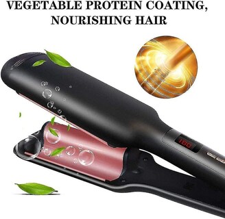 Foto 5 | Planchas De Pelo Professional Salon 2 En 1 De Cerámica Negra - Venta Internacional.