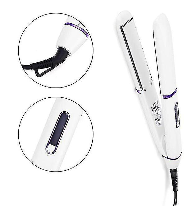 Foto 4 pulgar | Plancha De Pelo Portátil Huoguo Con Mango De Cerámica Blanca - Venta Internacional.