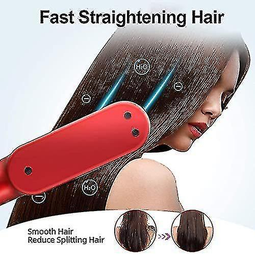 Foto 4 pulgar | Planchas Alisadoras De Pelo 2 En 1  Rizador De Cerámica Inalámbrico  Color Blanco - Venta Internacional.