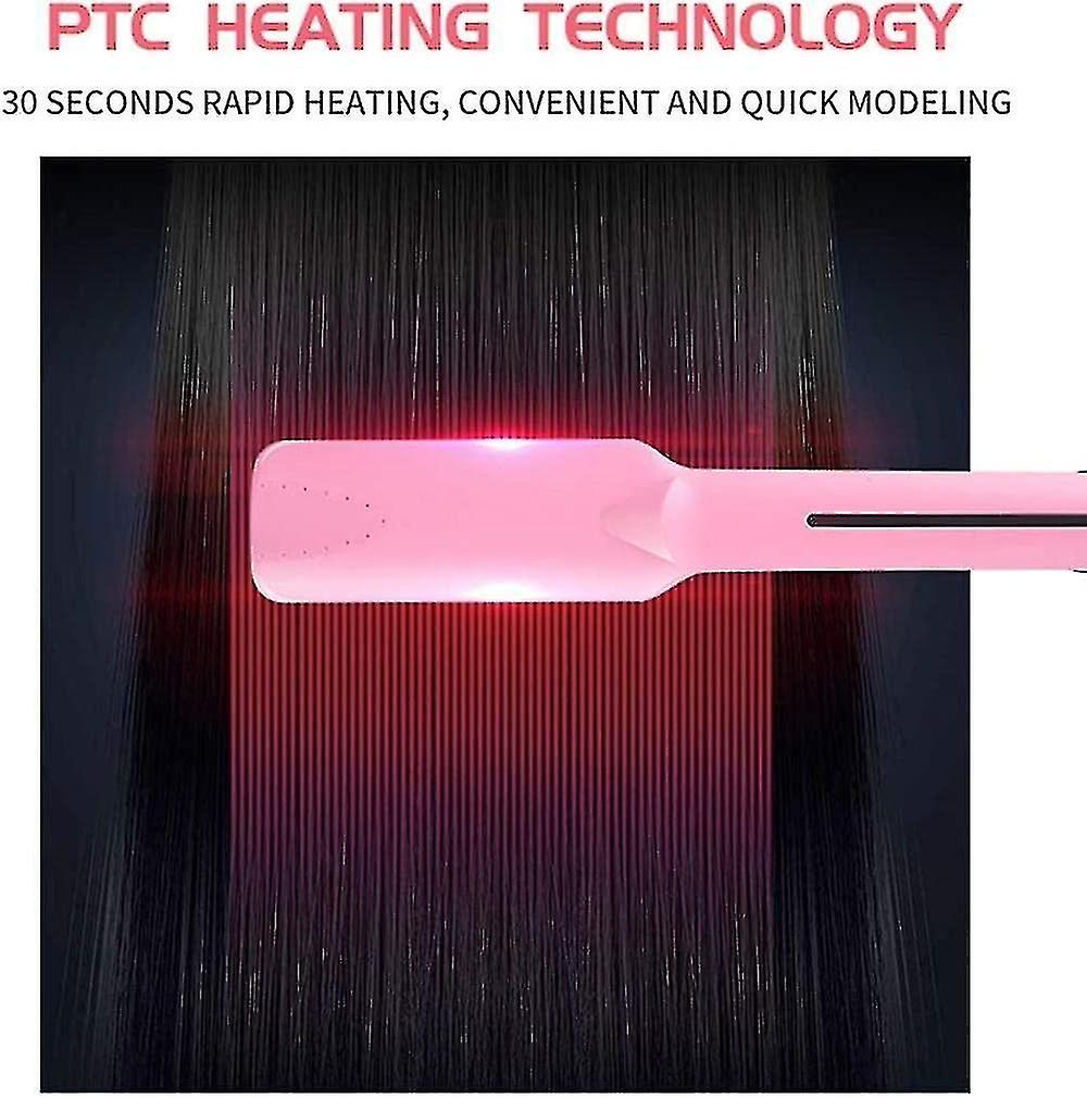 Foto 5 pulgar | Plancha Alisadora De Pelo  Rizador  De Doble Uso  No Daña El Cabello  Color Rosa - Venta Internacional.