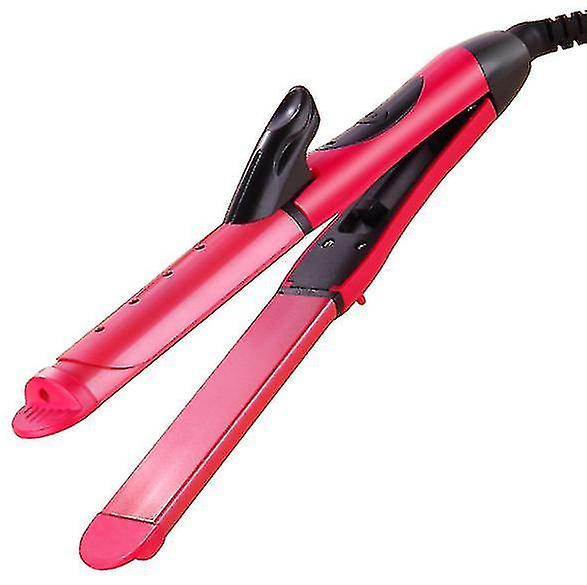 Foto 2 pulgar | Plancha Alisadora De Pelo  Rizador  2 En 1  Con Revestimiento Cerámico  Color Rojo - Venta Internacional.