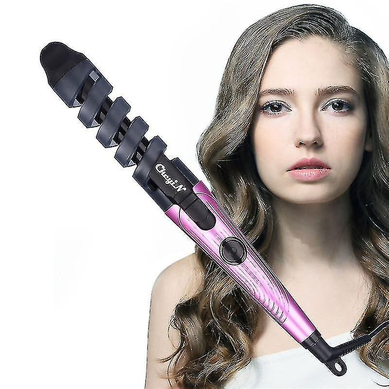 Foto 4 pulgar | Plancha De Pelo Eléctrica Profesional Huoguo Para Peinar  Rosa - Venta Internacional.