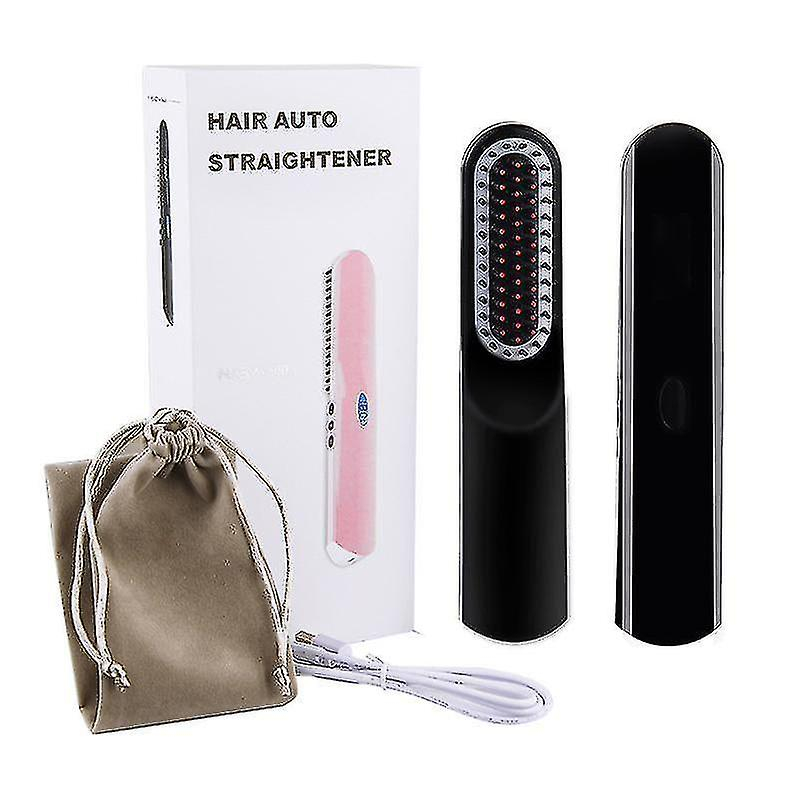 Foto 6 pulgar | Plancha De Pelo Huoguo Usb Ceramic Negative Ion Black - Venta Internacional.