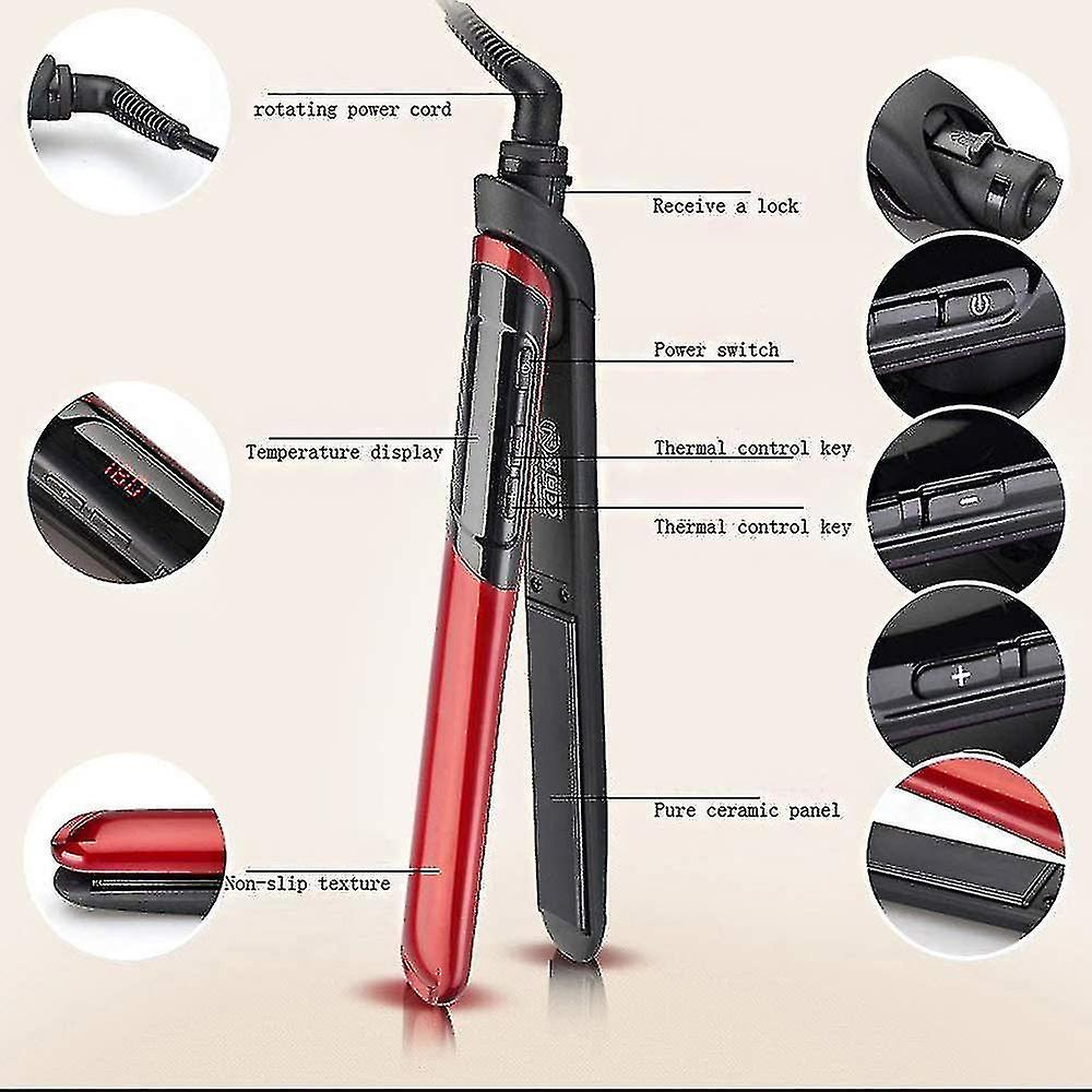 Foto 3 pulgar | Plancha De Pelo Huoguo Professional  Rizador Tipo Peine 2 En 1 - Venta Internacional.