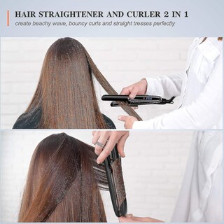 Foto 5 | Plancha De Pelo Huoguo 2 En 1 Con Placa De Cerámica De 140-200 °c - Venta Internacional.