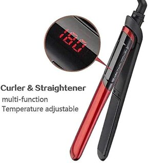 Foto 3 | Planchas De Pelo Huoguo Turmaline Ceramic 2 En 1 Lcd Red - Venta Internacional.