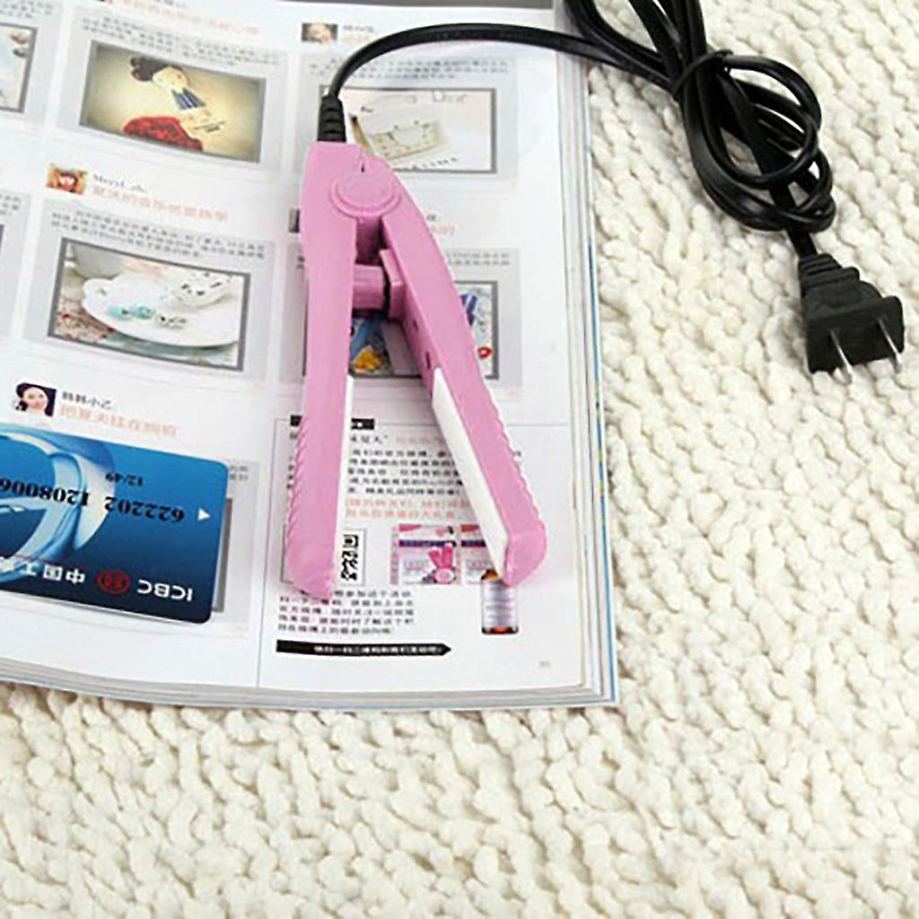 Foto 4 pulgar | Plancha De Pelo Huoguo Mini Travel Ceramic Portable Rosa - Venta Internacional.