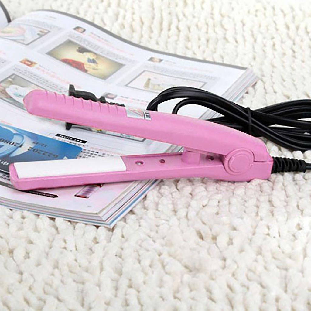 Foto 5 pulgar | Plancha De Pelo Huoguo Mini Travel Ceramic Portable Rosa - Venta Internacional.