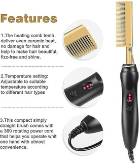 Foto 5 | Planchas De Pelo Huoguo De Cerámica De Alta Temperatura Húmedas Y Secas - Venta Internacional.