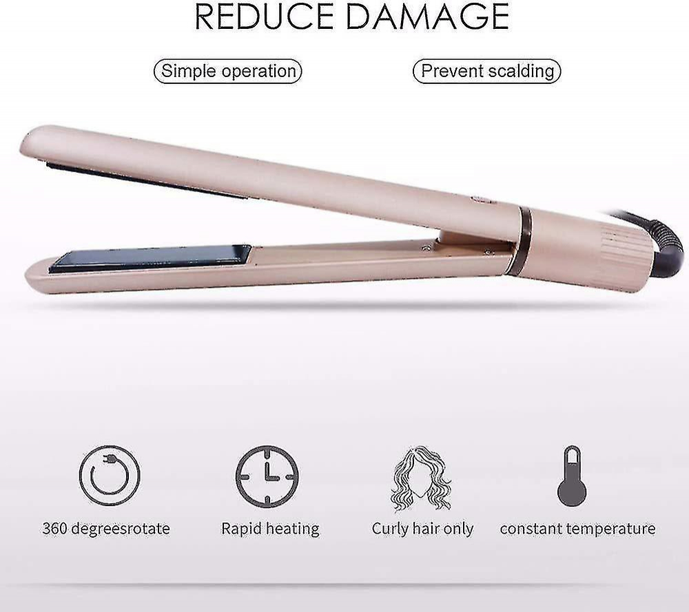 Foto 5 pulgar | Plancha De Pelo Huoguo De Doble Propósito Para Rizar Y Alisar - Venta Internacional.