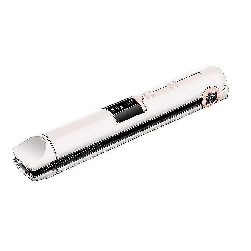 Plancha Alisadora De Pelo Huoguo Mini  Inalámbrica  De Cerámica  Color Blanco - Venta Internacional.