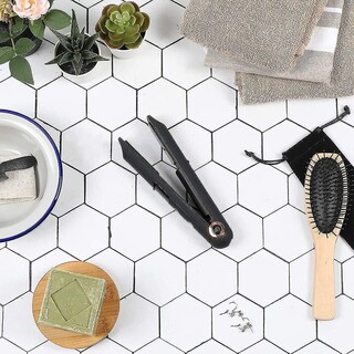 Foto 5 | Plancha Alisadora De Pelo Huoguo Mini Inalámbrica De Cerámica Color Blanco - Venta Internacional.