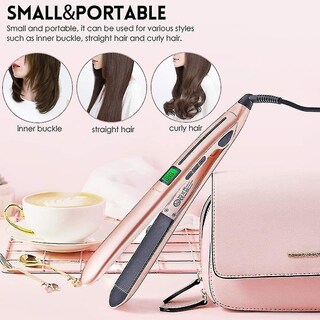 Foto 3 | Plancha De Pelo Huoguo Wet & Dry Con Pantalla Lcd De Temperatura Blanca - Venta Internacional.