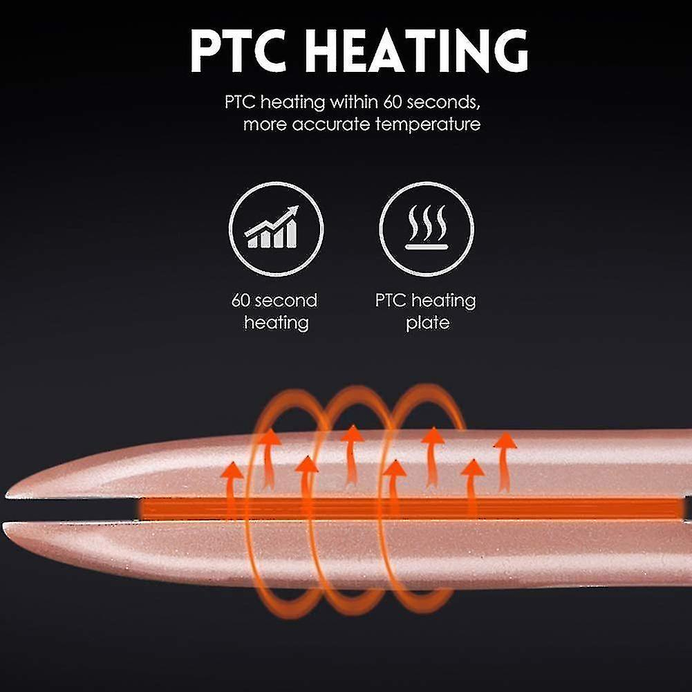 Foto 6 pulgar | Plancha De Pelo Huoguo Wet & Dry Con Pantalla Lcd De Temperatura Blanca - Venta Internacional.