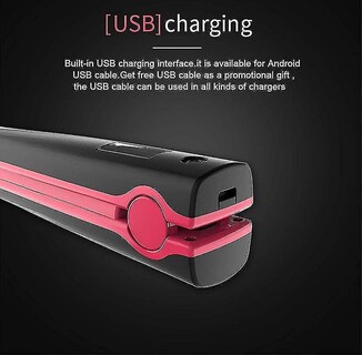 Foto 5 | Plancha De Pelo Huoguo Mini Usb Recargable Inalámbrica - Venta Internacional.