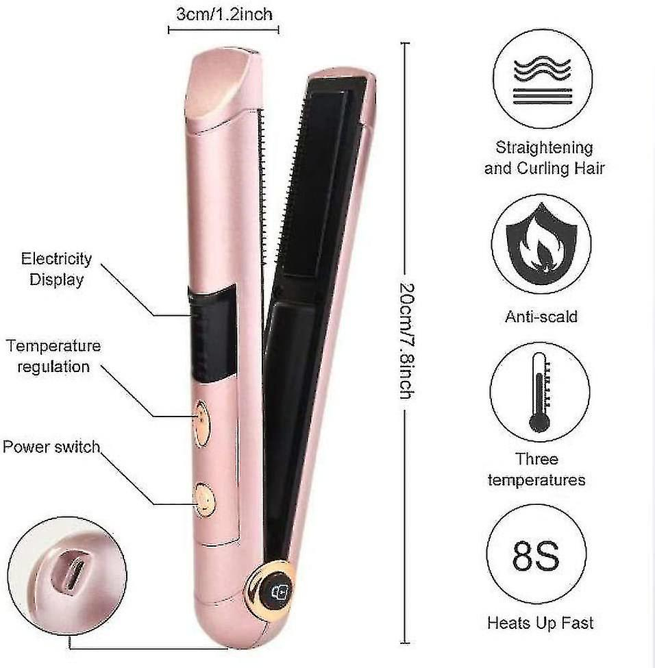 Foto 5 pulgar | Planchas De Pelo: Minialisador Inalámbrico Huoguo 2 En 1 - Venta Internacional.