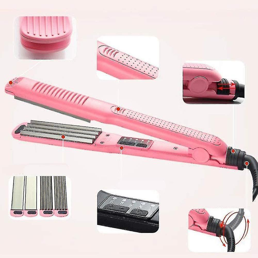 Foto 3 pulgar | Planchas De Pelo Huoguo Termostato 3 En 1 De 5 Velocidades  Color Rosa - Venta Internacional.