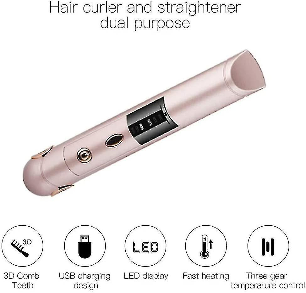 Foto 4 pulgar | Plancha De Pelo Huoguo Mini Inalámbrica  2400 Mah  Recargable - Venta Internacional.