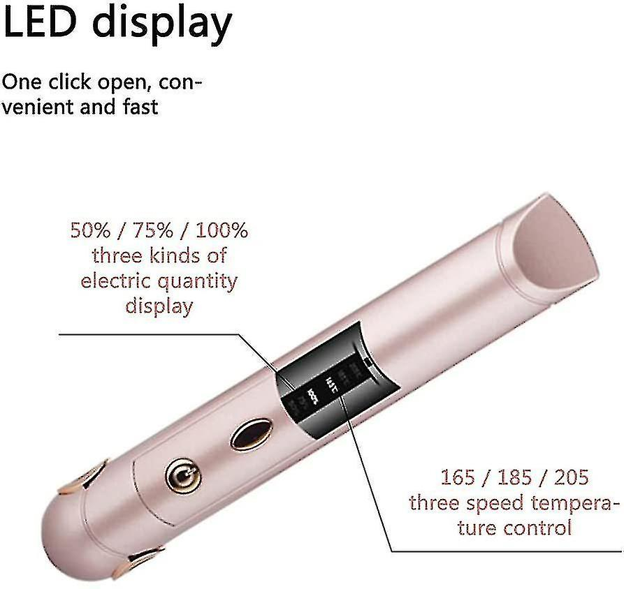 Foto 5 pulgar | Plancha De Pelo Huoguo Mini Inalámbrica  2400 Mah  Recargable - Venta Internacional.