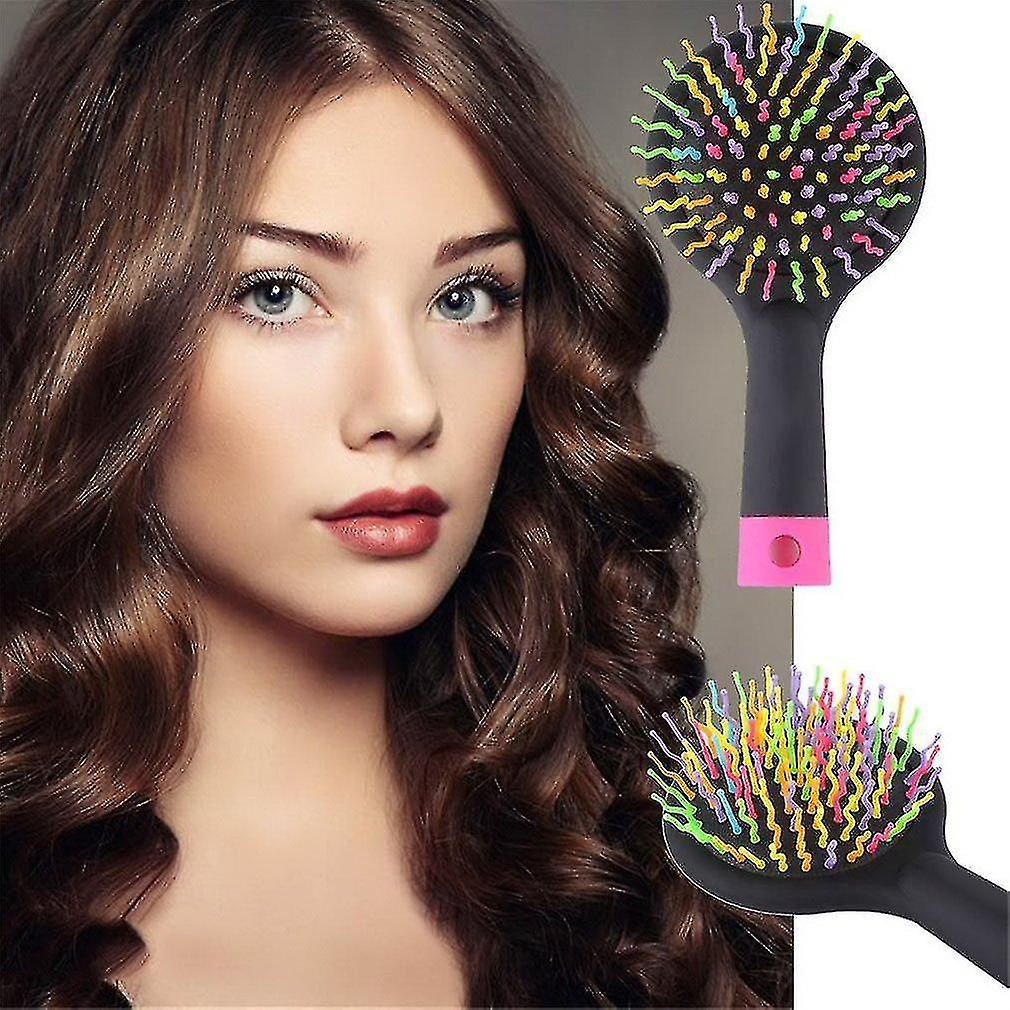 Foto 6 pulgar | Planchas De Pelo Huoguo Rainbow Volume Antiestáticas - Venta Internacional.