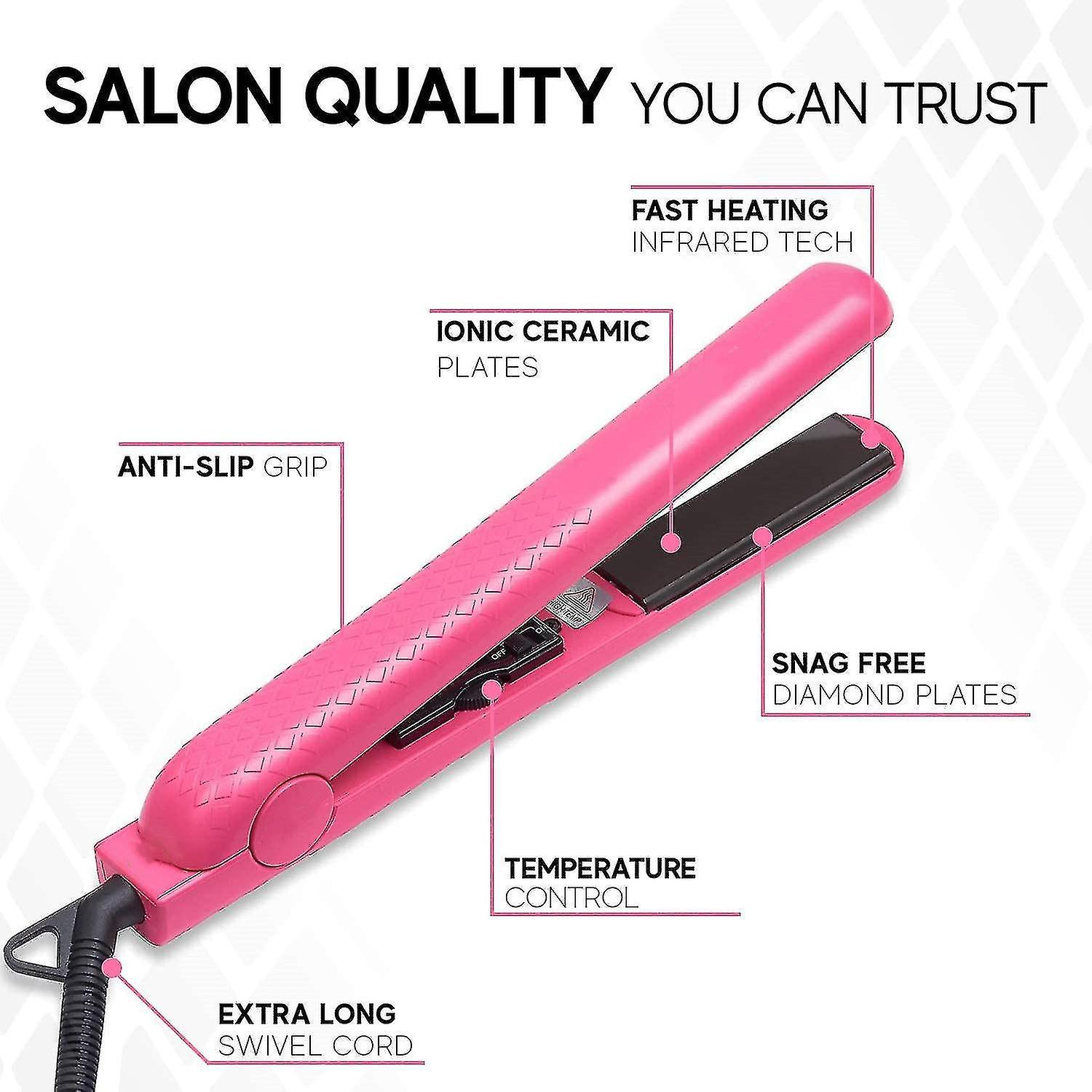 Foto 2 | Planchas De Pelo Huoguo Mini Splint Professional Ceramic - Venta Internacional.