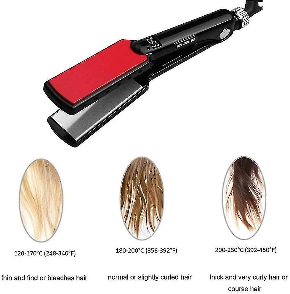 Foto 3 pulgar | Plancha De Pelo Huoguo  Aleación De Titanio En Forma De 7  Calentamiento Rápido - Venta Internacional.