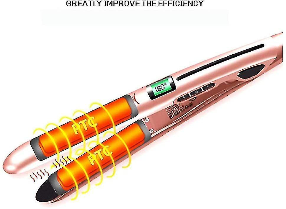 Foto 4 pulgar | Plancha De Pelo Huoguo Mini Para Cabello Húmedo Y Seco Con Pantalla Lcd - Venta Internacional.