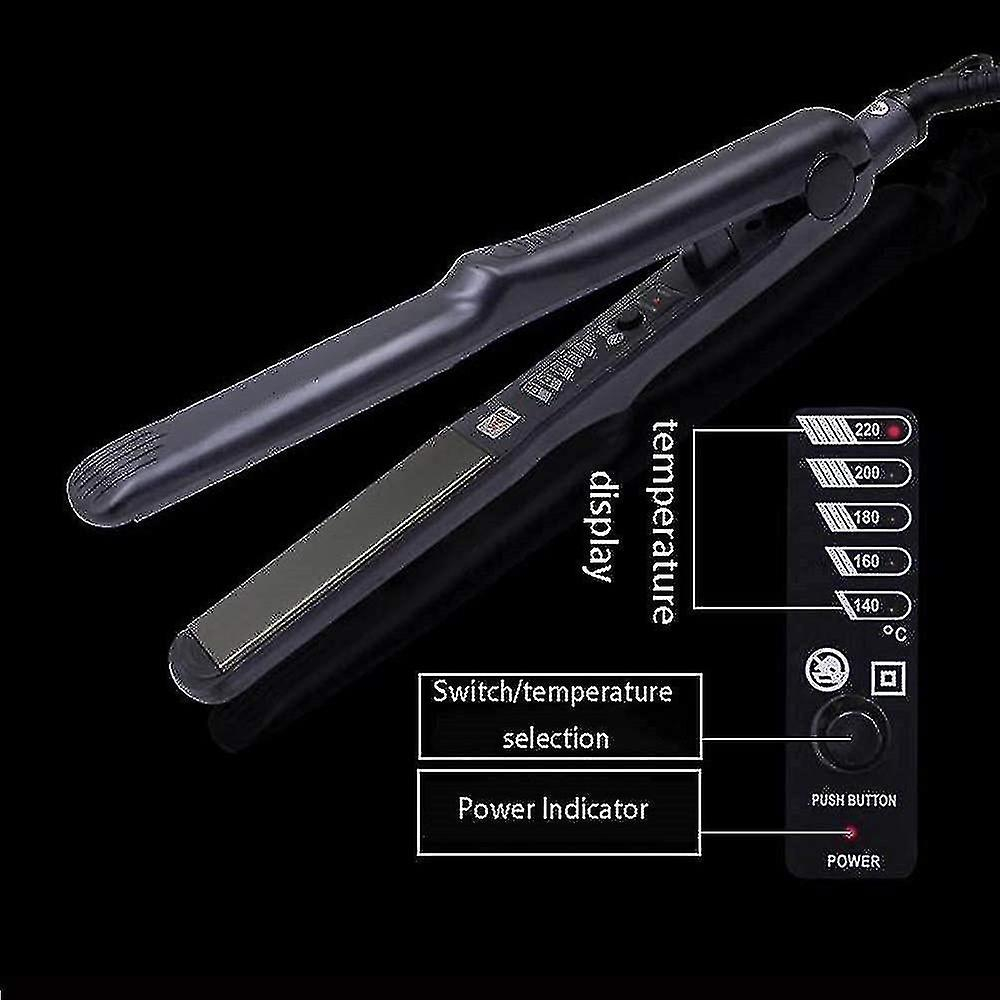 Foto 4 pulgar | Planchas Alisadoras De Pelo  Rizador De Pelo  Cerámica  140-220 °c  Color Negro - Venta Internacional.