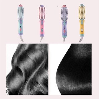 Foto 4 | Minisecador Eléctrico Para Alisar El Cabello Cerámica Color Rosa Iónico - Venta Internacional.