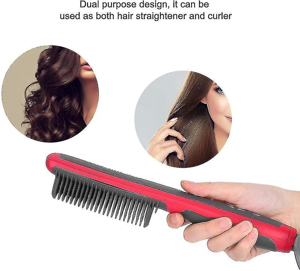 Foto 3 pulgar | Cepillo Alisador De Pelo Huoguo Professional Ceramic 2 En 1 - Venta Internacional.