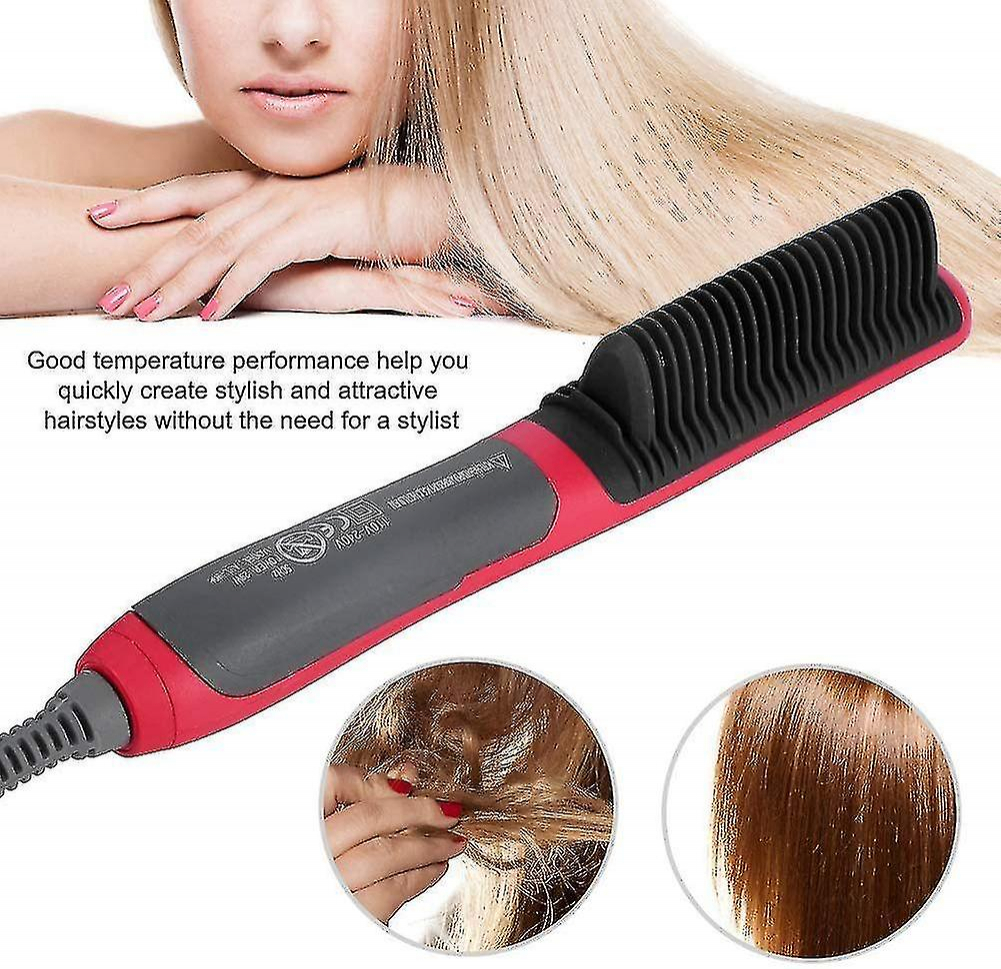 Foto 4 pulgar | Cepillo Alisador De Pelo Huoguo Professional Ceramic 2 En 1 - Venta Internacional.