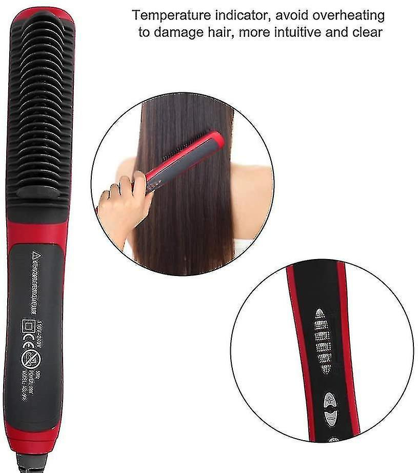 Foto 6 pulgar | Cepillo Alisador De Pelo Huoguo Professional Ceramic 2 En 1 - Venta Internacional.