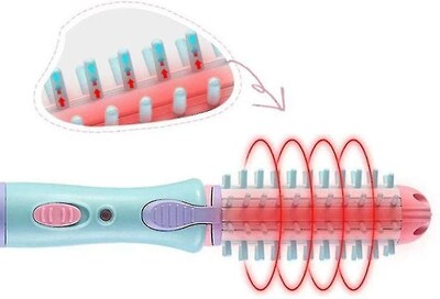 Foto 3 | Minisecador Eléctrico Para Alisar El Cabello Cerámica Color Morado - Venta Internacional.